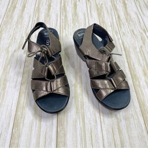 Dansko Bronze Leather Janet Slingback Sandal Clogs